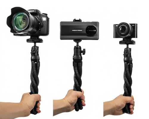 Flexible Octopus Tripod with Bluetooth Remote | Portable Phone Tripod Stand, Compact Camera Holder for Video Recording and Photography