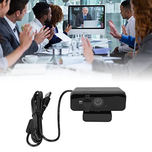 1080P HD USB Webcam with 360° Rotation, Inbuilt Mic, and Camera Cover for Privacy Protection, Plug and Play for Wide Applications
