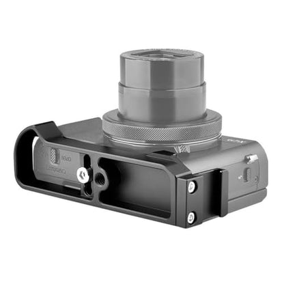 Easy Hood Camera Extension Base Plate for Canon G7X Mark III and Mark II | Aluminum Alloy Camera Plate,Video Shooting,Vlogging Accessories, Microphone Light Bracket with Cold Shoe Mount