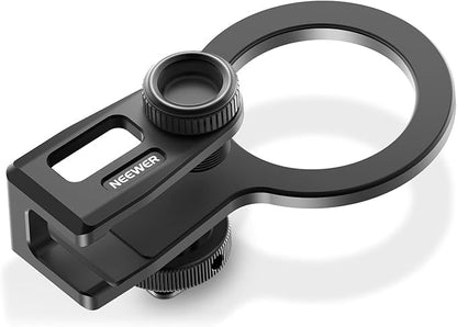 NEEWER SSD Holder with Detachable Cold Shoe for Portable SSD 0.3"-0.6"/8-16mm Thick, Compatible with MagSafe iPhone 16 15 Samsung T9 T7 T5 for SanDisk for Lexar Compatible with SmallRig Cage, PA085 - style: PA085