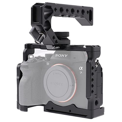 A7 IV Cage Support, Hersmay Camera Cage with Top Handle for Sony A7 IV / A7S III Full Frame mirrorless Camera - size: For Sony A7IV/ A7SIII
