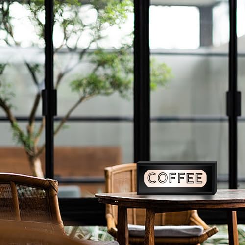 LED Neon Sign Coffee Light Signs Coffe Shop Streaming Room Music Bar Restaurant Wall Art Decor - color: Coffee 1