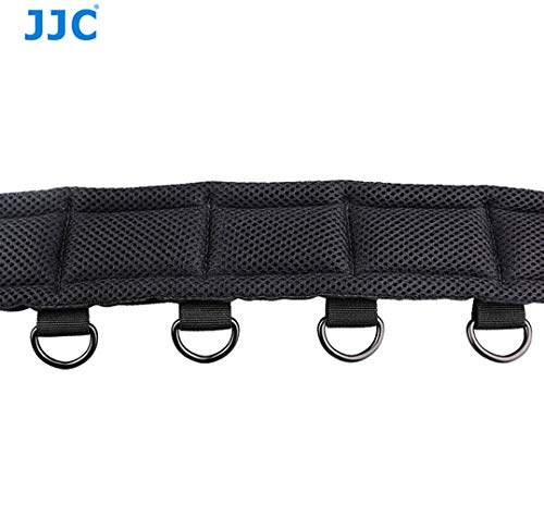 JJC GB-1 Adjustable Photography Utility Belt, Wrist Waistband, Accessory, Speed Belt for Carrying Gear Bag Case, Lens Pouch, Flash Accessories, D-Rings, Breathable 3D Mesh