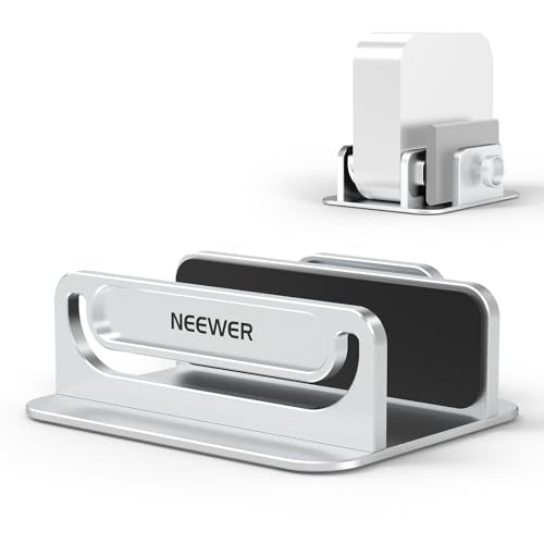 NEEWER Basics Mac mini Stand with SSD Holder, Aluminum Alloy PC Slot Upright Rack Dock Desk Mount Computer Accessories Compatible with Apple Mac mini with M4 or M4 Pro Chips, DS025 - style: DS025