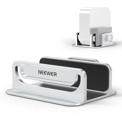 NEEWER Basics Mac mini Stand with SSD Holder, Aluminum Alloy PC Slot Upright Rack Dock Desk Mount Computer Accessories Compatible with Apple Mac mini with M4 or M4 Pro Chips, DS025 - style: DS025