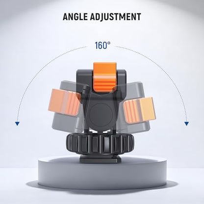 NEEWER Basics Magnetic Cold Shoe Mount Adapter Compatible with DJI OSMO Action 3 4 5 Pro Nano 360 Action Cams, Quick Release with 1/4" Screw Hole for Camera Hot Shoe Mini Tripod Selfie Stick, AC037 - style: AC037