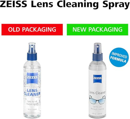 ZEISS Lens Care Pack – 2x 8oz Streak-Free Lens Spray and Microfiber Cloths for Eyeglasses and Optics