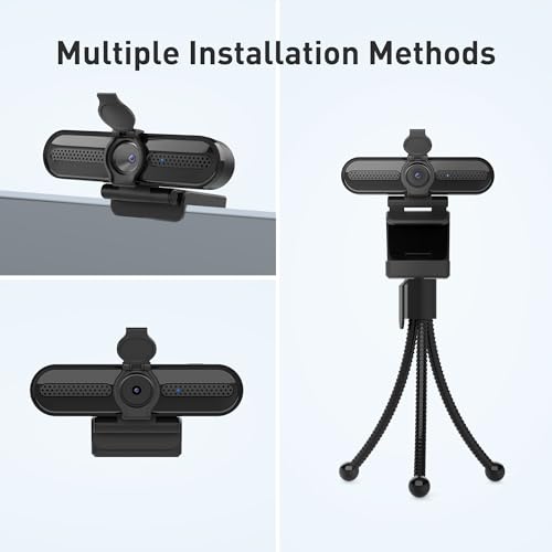 saylas 2K Webcam with Microphone, 78°FOV FHD PC Camera with 2K/30fps, Privacy Cover, Plug & Play USB Web Cam, Autofocus, 1080P/60fps External Webcam for PC, Computer Web Camera for Laptop, Mac, Zoom - color: 2K/78° FOV