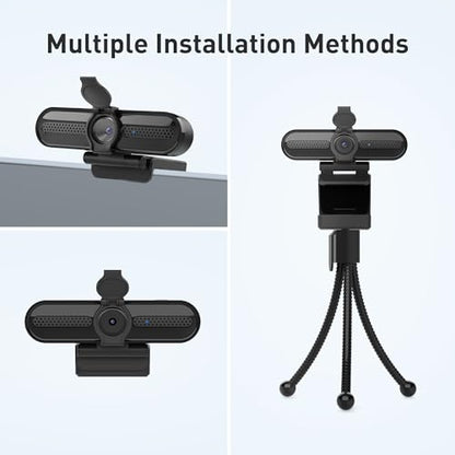 saylas 2K Webcam with Microphone, 78°FOV FHD PC Camera with 2K/30fps, Privacy Cover, Plug & Play USB Web Cam, Autofocus, 1080P/60fps External Webcam for PC, Computer Web Camera for Laptop, Mac, Zoom - color: 2K/78° FOV