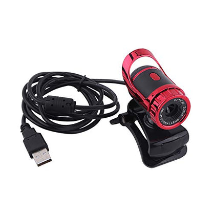 Webcam 480P, Clip on HD PC Camera, Built in Microphone,12.0M Pixels, 360° Rotating for Computer Laptop Desktop, Plug and Play for Video Broadcasting, Compatible with 7/8