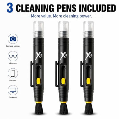 3 Pack Camera Lens Cleaning Pen Kit – Lens Brush Cleaner for DSLR, Phone, Glasses, Screen Cleaning Tool - size: Pen Kit