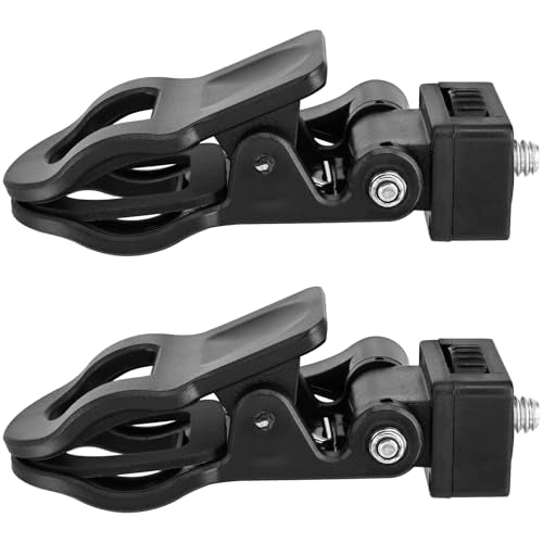 Yeebline Monitor Camera Mount Clip, 2 Pack Monitor Camera Mount Clamp Selfie Light Ring Light Clip with 1/4 Screw Connector, Screen LCD Display Top Fill Light Flash Stand Webcam Holder for Phone