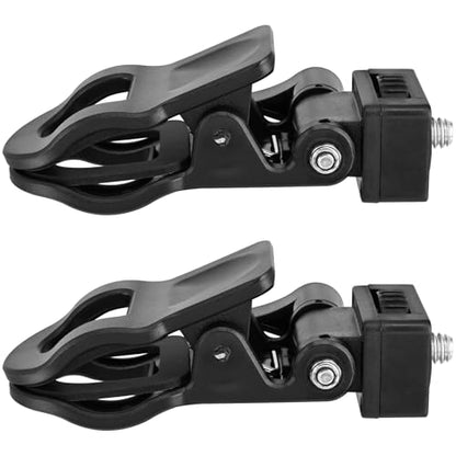 Yeebline Monitor Camera Mount Clip, 2 Pack Monitor Camera Mount Clamp Selfie Light Ring Light Clip with 1/4 Screw Connector, Screen LCD Display Top Fill Light Flash Stand Webcam Holder for Phone