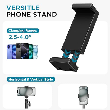 InnoGear Webcam Tripod, Extendable Webcam Stand for Desk Camera Stand Mount with Phone Holder for Webcam C922 C930e C920S C920 C615 C960 C920x BRIO 4K NexiGo N60, Right Light, GoPro with 1/4" Thread - style: Webcam Tripod Stand