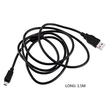 Cuifati High Speed 12 Pin USB Data Cable for Digital Camera, Transfer & Charge Function, 1.5m Length, Anti Interference Shielding