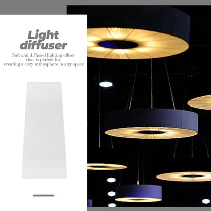Light Diffuser Acrylic Panel for Ceiling Lighting Semi-transparent Diffuser Plate for Even Led Illumination Easy to Install for Decor
