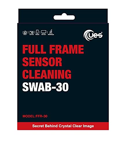 UES FFR-30 DSLR or SLR Digital Camera Sensor Cleaning Swabs for Full-Frame Sensors (30 X 24mm Swabs, NO Liquid Cleaner) - style: 30 Swabs