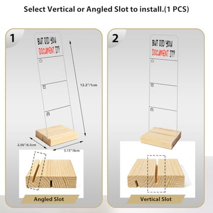 Monitor Memo Board Computer Monitor Memo Board But Did You Document It Sign Acrylic for Computer Monitors No Screen Damage With Removable Design 12.6x 3.15 x 0.2 inches - style: Document