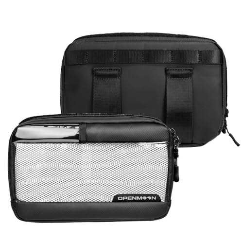 OPENMOON Translucent Storage Electronics & Camera Accessories Pouch - Cable Organizer Gear Accessories Pouch Travel Camera Essentials - S thick version - size: S