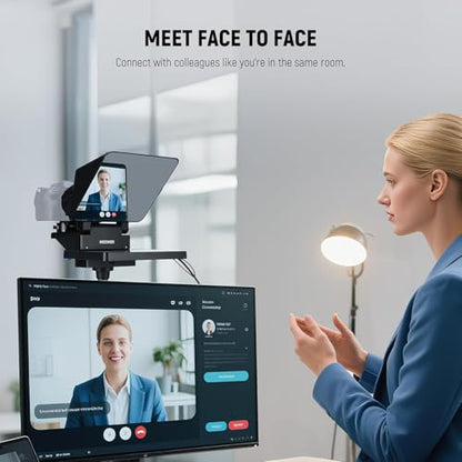 NEEWER 2 in 1 Teleprompter 11 Inch with Monitor for Windows MacOS, Supports Screen Mirroring, Portable Prompter for Camera Mobile Phone Webcam for YouTube Twitch Live Streaming Conference, X11 - style: X11