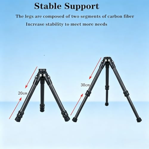 10.5'' Travel Carbon Fiber Desktop Tripod for Insta360 Action Camera(Black) | 230g Carbon fiber construction,Sturdy,Easy carry,Wide universal compatibility,User-friendly structure,Multi-scene application - color: Black