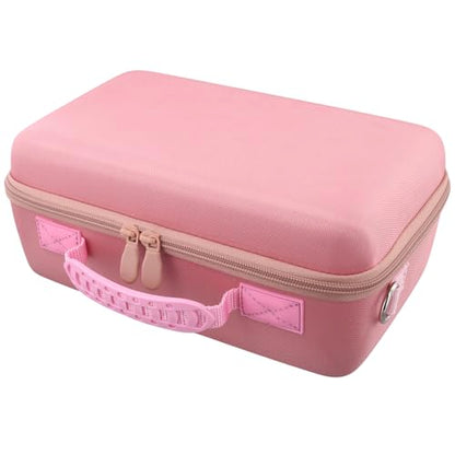 Camera Case Compatible with Canon EOS Rebel T7/T100/R50/R100/R5/R6 V//R6 Mark II DSLR Camera with 18-55mm Lens,Sony,Nikon DSLR Camera Protective Case with Shoulder Strap (Pink Case) - color: Pink Case