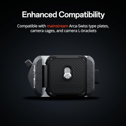 PGYTECH Quick Release Plate & Clamp V2, Arca Swiss Plate Camera Mount Adapter with 1/4" to 3/8" Screw Thread for Sony/Nikon/Fuji/Canon/DJI Switch Between Tripod/Monopod/Slider/Stabilizer - style: Clamp & Plate V2