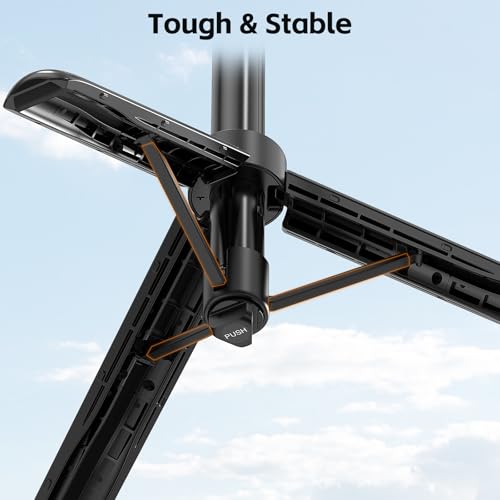 VRIG TP-27 Magnetic Pocket Selfie Stick Tripod for iPhone, 21" Extendable Phone Tripod with Cold Shoe and Magnetic Phone Holder, Compatible with iPhone 17 16 15 14 13 12 Series