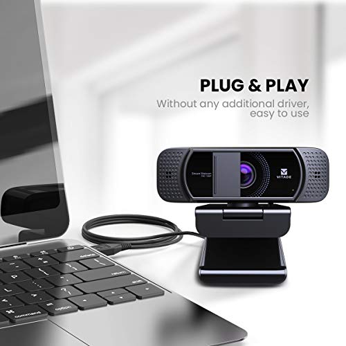 Webcam with Microphone 1080P HD Web Camera, 672 USB Desktop Web Cam Facecam Video Cam for Streaming Gaming Conferencing Mac Windows PC Laptop Computer