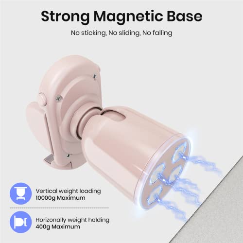 MiiKARE Gym Phone Holder - Magnetic, 360 Rotating, Home & Workout Essentials - Pink - color: Pink