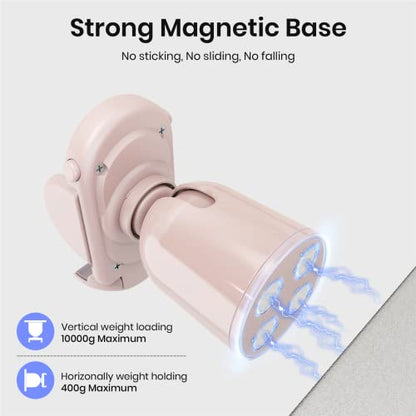 MiiKARE Gym Phone Holder - Magnetic, 360 Rotating, Home & Workout Essentials - Pink - color: Pink