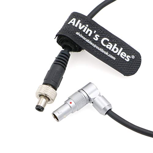 Alvin's Cables Z CAM E2 Flagship Rotatable Right Angle 2 Pin to Straight Lock DC Power Cable for Atomos Ninja V OSEE G7 Monitor Adjustable 90 Degrees 2 Pin Cord for Z CAM E2-S6 E2-F6 E2-F8 - color: Adjustable 2 pin to straight lock DC