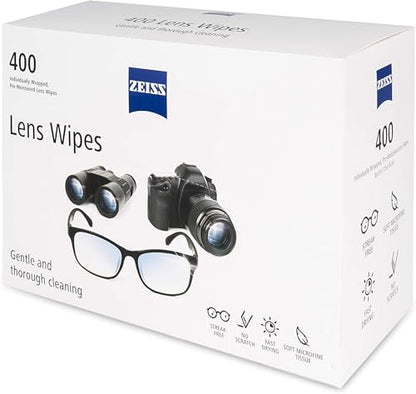 ZEISS Pre-Moistened Alcohol Wipes, Glasses Cleaner, 400 Count - size: 400 Count (Pack of 1)