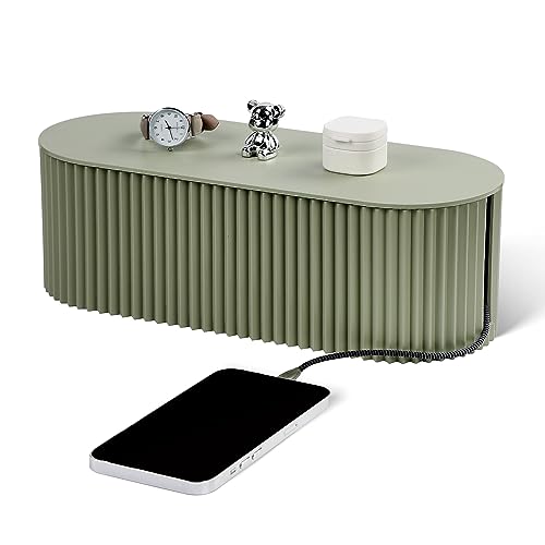 Cable Management Box Large Cable Organizer Box for Power Strips, Surge Protectors, Chargers, Adapters, TV Computer Wires Cable Hider Organizer Box with Cable Ties，Wire Ties - Green - color: Green