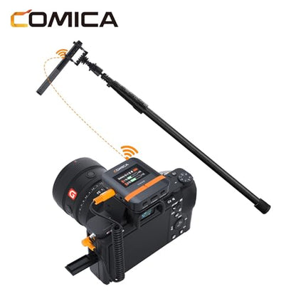 Comica VM40 Wireless Shotgun Microphone,2.4G Super Cardioid Polar Pattern,48kHz/32-bit Float Recording,Wired/Wireless Dual Modes,32G On-Board Recording for 40-Hour Storage(VM 30 Upgraded Version) - size: Comica CVM-VM40
