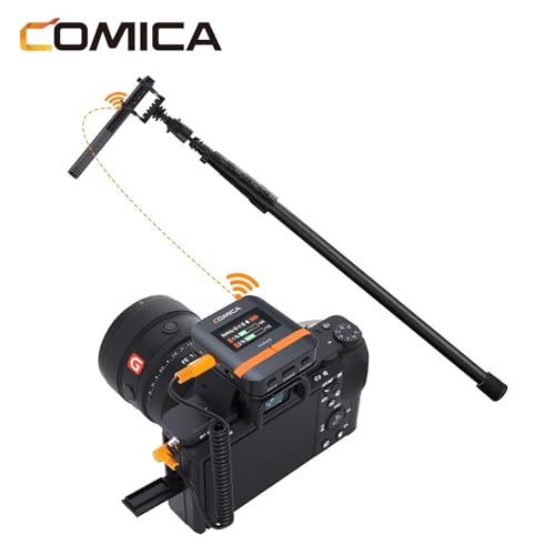 comica VM40 Combo Wireless Shotgun Microphone,2.4G Super Cardioid Polar Pattern,48kHz/32-bit Float Recording,Wired/Wireless Dual Modes,32G On-Board Recording Mic(VM 30 Upgraded Version) - size: Comica CVM-VM40 Combo