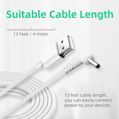 3 Pack Power Adapter Plug Charger for Ring Stick Up Cam Plug-in Camera & Ring Pan Tilt Stick Up,Ring Spotlight Cam, Ring Spotlight Cam Pro/Spotlight Plus Camera Charging Cord Cable 13.2ft White - style: 3 Pack