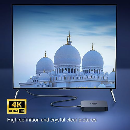 UGREEN 4K@60Hz 90 Degree HDMI 2.0 Cable Right Angle, 6.6FT | High Speed HD 3D 1080P ARC, Down Angle, Compatible with Laptop Monitor Nintendo Switch 2 Xbox PS5 PC TV - size: 6.6FT