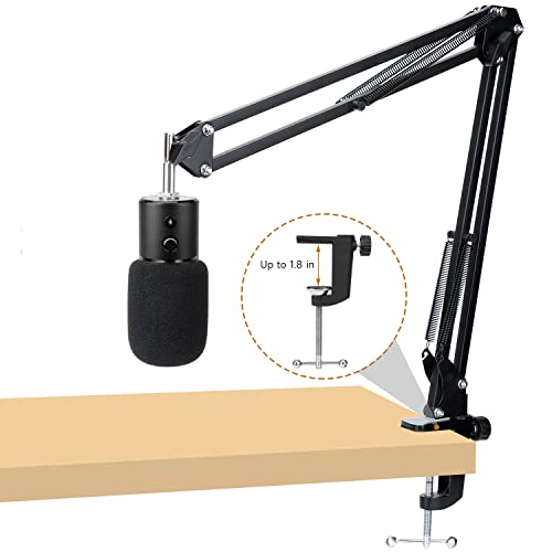 For Razer Seiren X Boom Arm, Heavy Duty Microphone Stand with Foam Cover & Adapter, Mic Arm Compatible with Blue Yeti, HyperX QuadCast, Shure SM7B, FIFINE K688 and more by WIBOND - color: Boom Arm