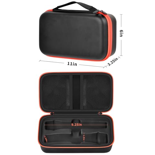 Wireless Microphone Case Compatible with JBL Wireless Two Microphone System, Handheld Dual Mic Travel Bag for Singing or Karaoke for Receivers, Adapters, AA Batteries - color: Black