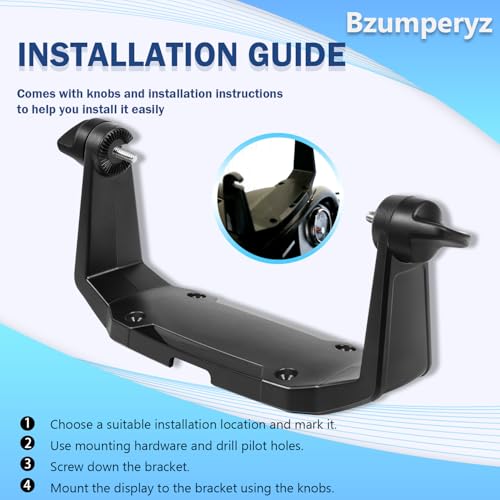 740146-1 Gimbal Bracket Mounting Bracket with Knobs Mounting Screws Fit for Helix-7 Series Fish Finders All Models - style: 740146-1