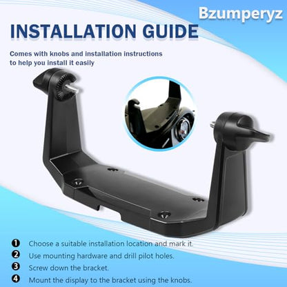 740146-1 Gimbal Bracket Mounting Bracket with Knobs Mounting Screws Fit for Helix-7 Series Fish Finders All Models - style: 740146-1