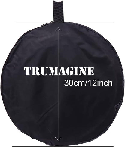 Collapsible 5-in-1 Oval Reflector Diffusers for Photography 23"x35"/60x90cm Multi-Disc Reflectors with Carrying Case for Photo Studio Shooting- Translucent, Gold, Silver, Black and White - size: 23x35inch 5in1