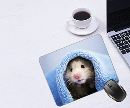 Cute Hamster Mice Rat Rodent Pet Gerbil Fun Mouse Pad Mat Mousepad 8.6 X 7.1 in - color: Cute Hamster