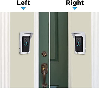 OLAIKE Video Doorbell Mount for Blink, Nest & Ring | Adjustable 30-60° Angle Wedge Kit with 3 Dedicated Base Plates | Eliminates Blind Spots | Compatible with Wired/Pro/4/3/2/1 & More Model - color: White