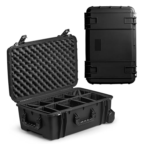 Seahorse 920 Professional Camera Case with Padded Dividers, TSA Approved, MIL‑Spec, IP67 Waterproof, USA Made for Photographers and Travel Enthusiasts - color: Black, size: 920, style: Padded Dividers