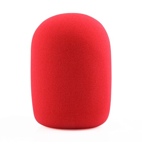 LEFXMOPHY Red Windscreen for MAONO PD400X Microphone Pop Filter, Mic Wind Muff Foam Cover - color: Red