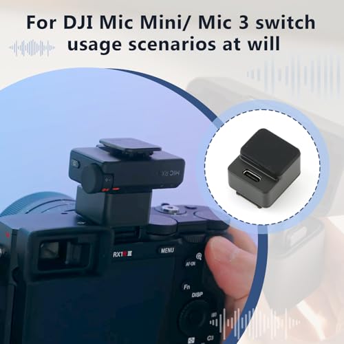 Camera Adapter for DJI Mic 3 /Mic Mini Connect Compatible with Sony Camera MI Hot Shoe Audio Reception and Conversion Accessories