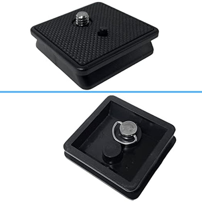 2 Pack 41mm Tripod Quick Release Plate Camera Mounting Adapter, QR Plate Camera Tripod Ball Head Parts Replacement Compatible with Sunpak Kalimar Zomei Tripod Mount 1 5/8’’ - size: 41mm