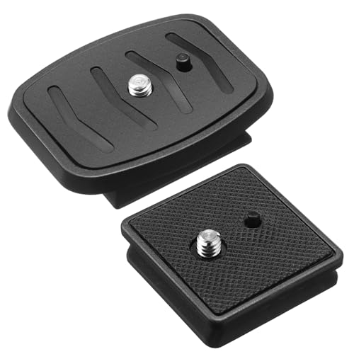 TOODOO 2 Pack 41mm and 43mm Tripod Quick Release Plate Camera Mounting Adapter, 2 Sizes QR Release Camera Tripod Ball Head Parts Replacement Compatible with Ambico V0552 V0554, Sunpak,Kalimar - size: 41mm and 43mm